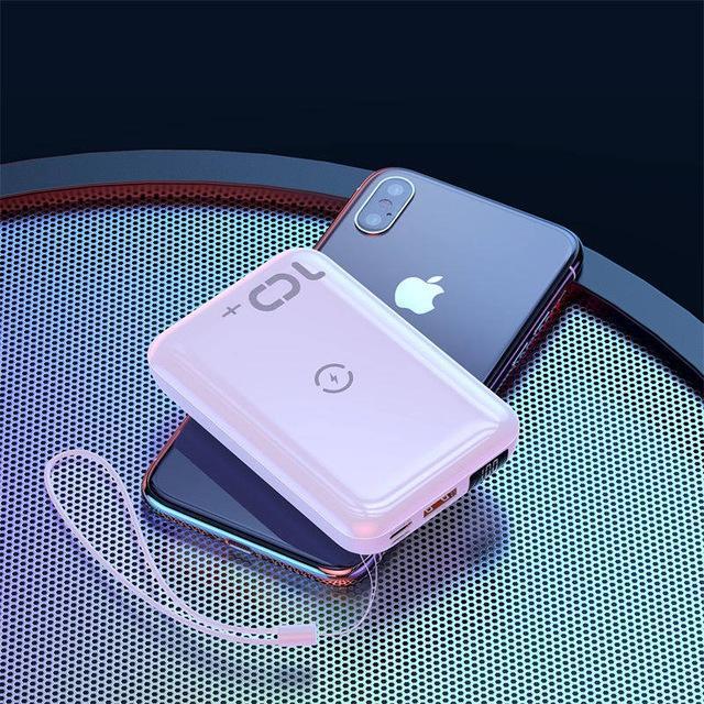 Mini Power Bank with Wireless Charger - Gadgets image 2