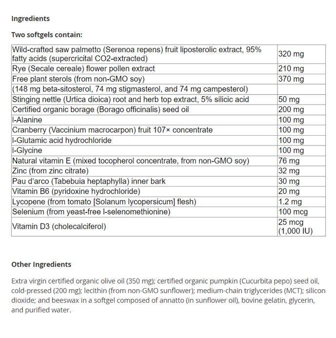 New Roots Prostate Perform 90 Softgels - Misc image 2