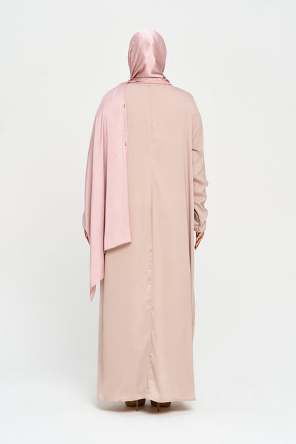 Nura Satin Abaya Set - Sandstone - Misc image 11