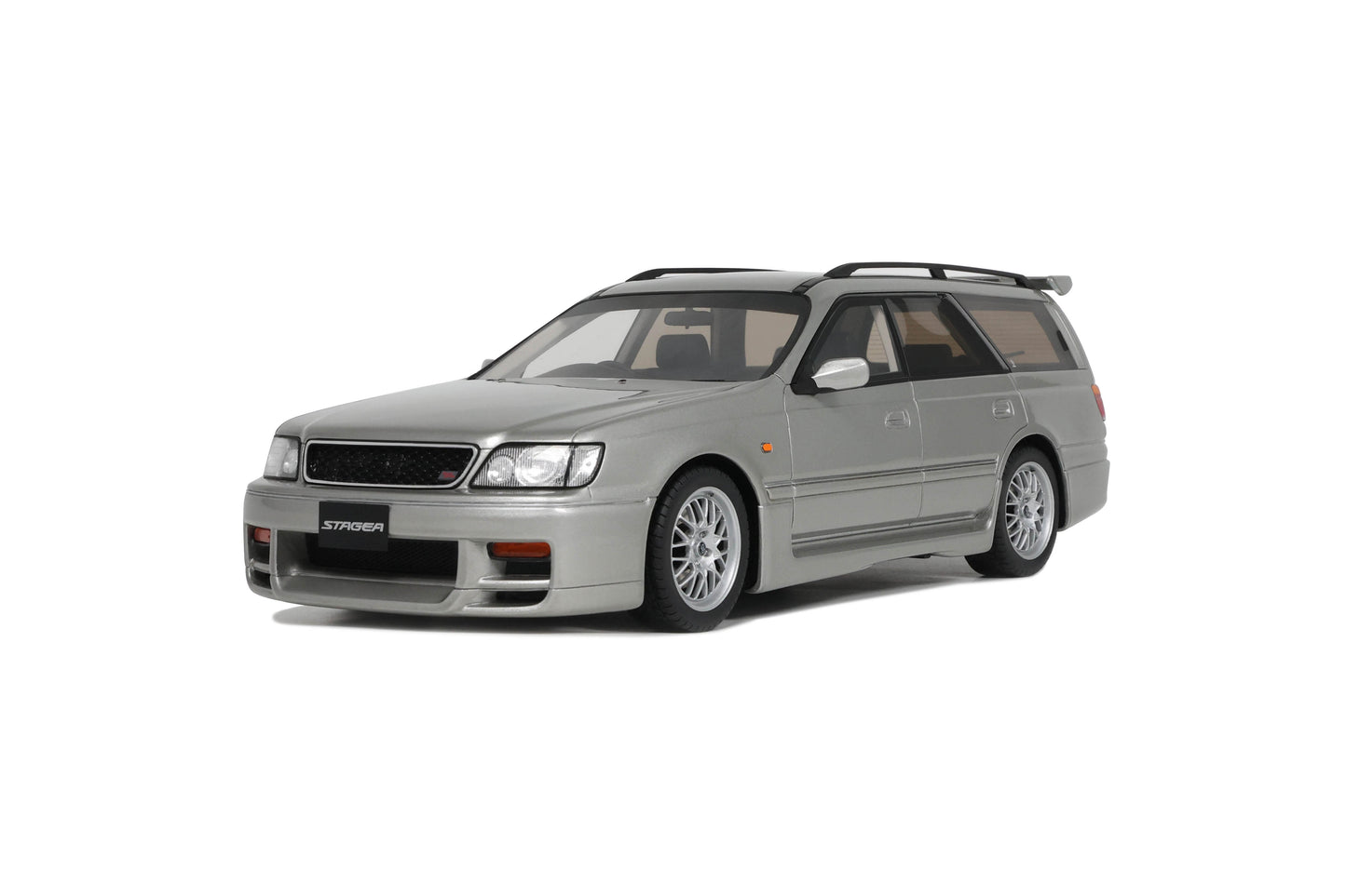 OttOmobile - Nissan Stagea Autech Version 260RS (Sonic Silver) 1:18 Scale Model Car - Jewelry image 2