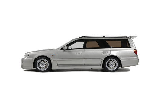 OttOmobile - Nissan Stagea Autech Version 260RS (Sonic Silver) 1:18 Scale Model Car - Jewelry image 1
