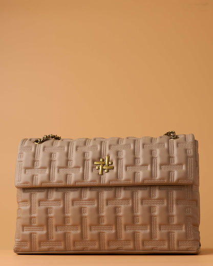 ZOYA FLAP BAG IN NUDE (XL) - Accessories image 3