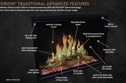 Modern Flames 54" Orion Traditional Electric Fireplace - OR54-TRAD - Gadgets image 3