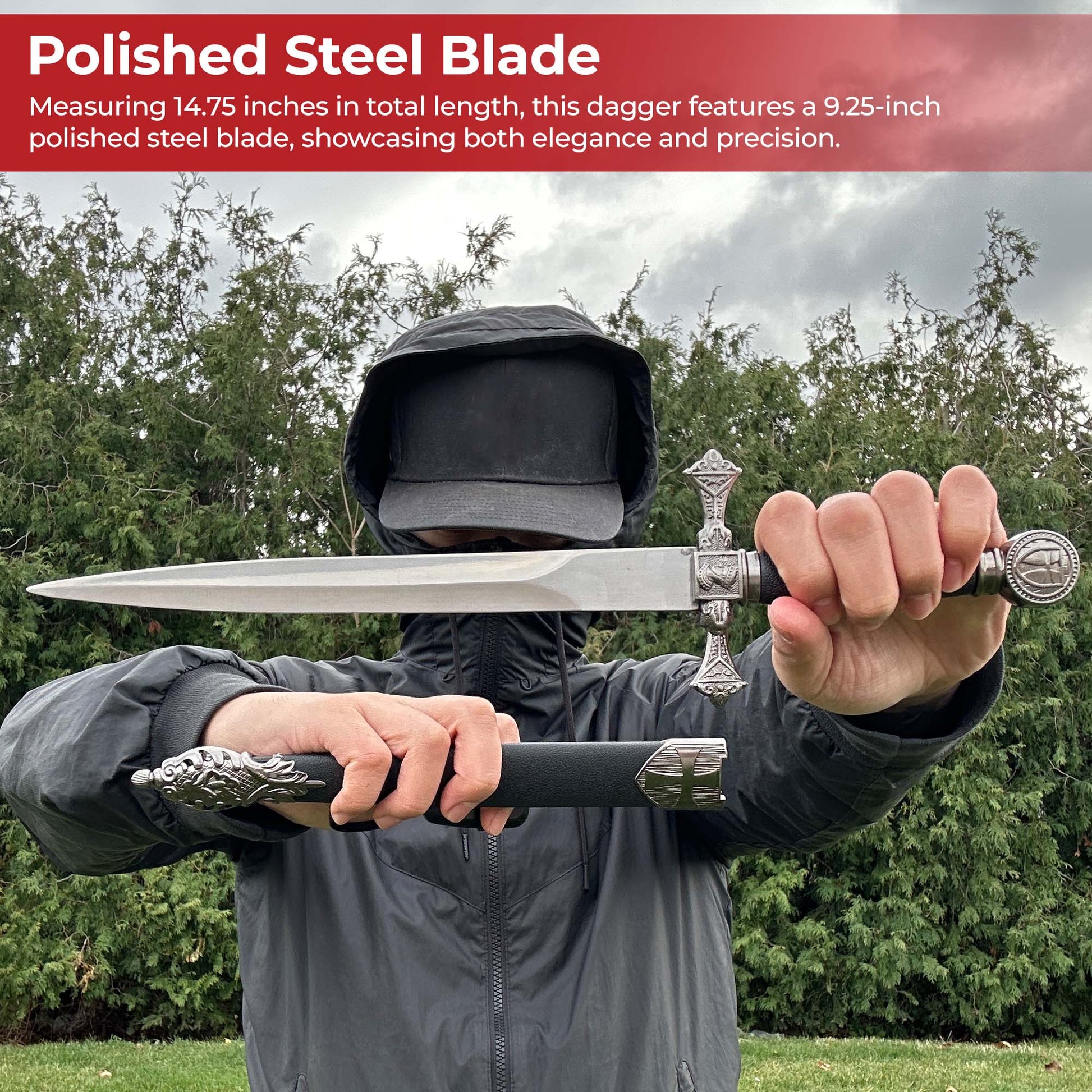 Peace Through Power Knights Templar Ceremonial Dagger - Accessories image 4