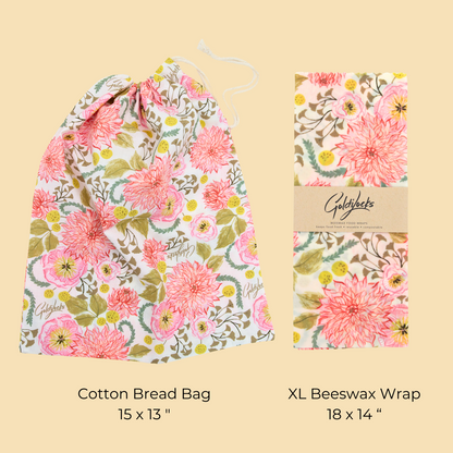 Bread Bag Set: Pink Floral - Misc image 2