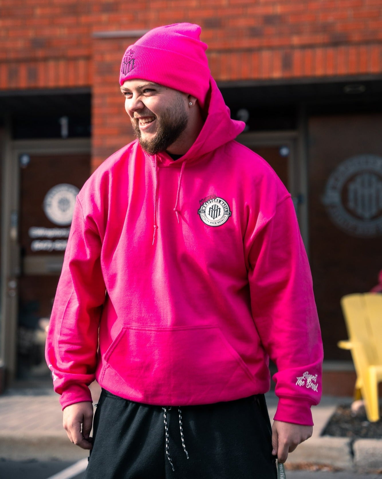 *SOLD OUT* Fluorescent Pink Wraptors x NO LIMIT Hoodie Beanie Combo - Accessories image 6