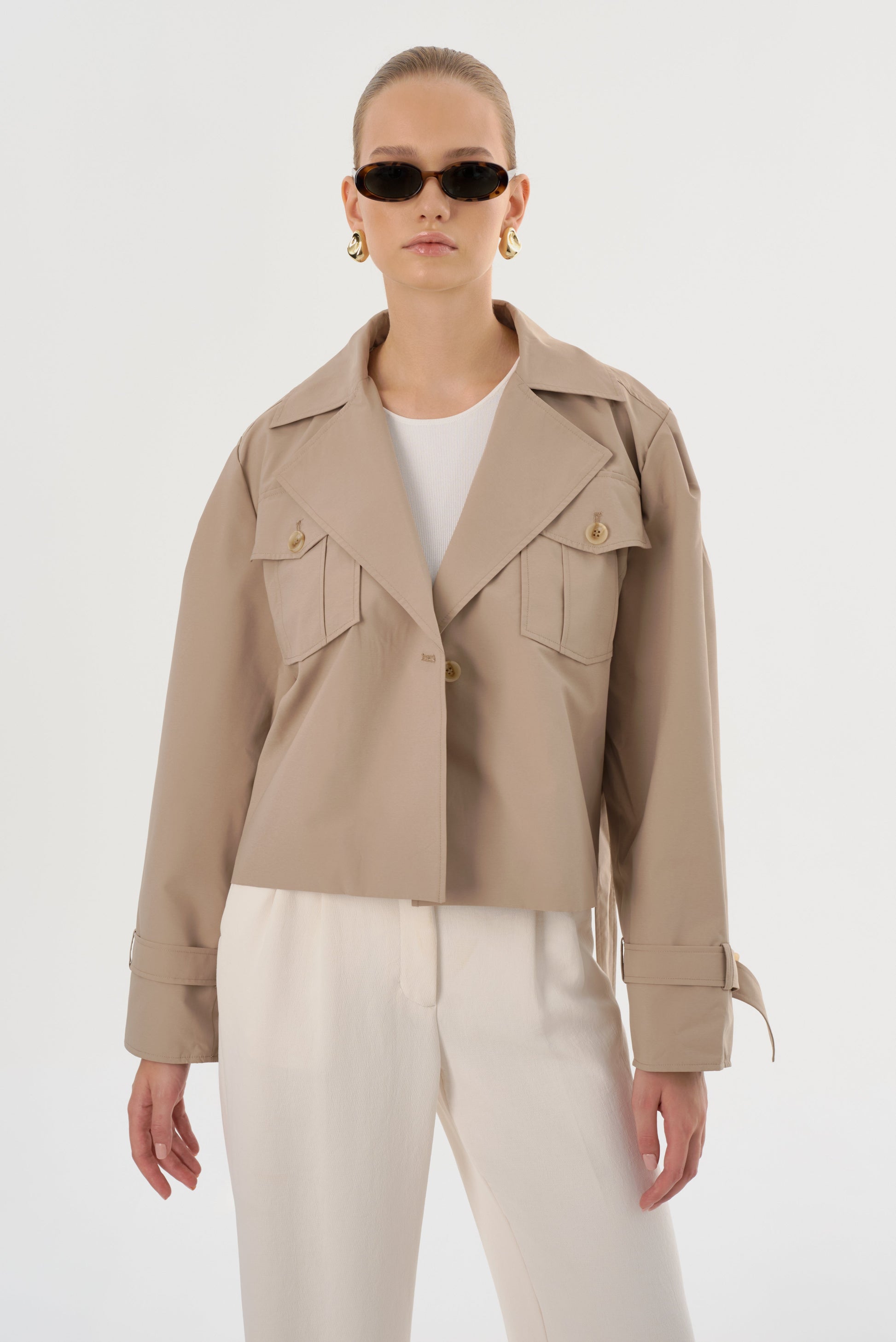 QUINN | Cropped Trench Coat - Misc image 3