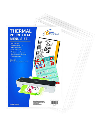 RF03MENU0100, Thermal Laminating Pouches, Menu Size - Kitchen & Dining image 3