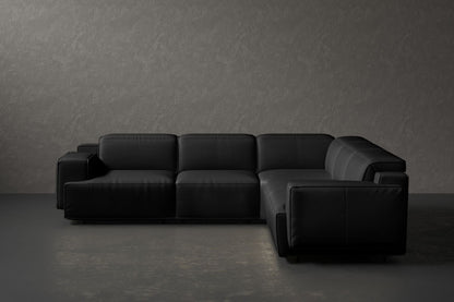 Bain 109" Leather L-Shape Corner Reclining Sofa - Misc image 11