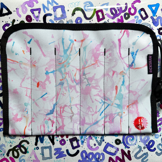 Rickshaw Bagworks - Macaron Dreams Simple Six Pen Roll - Raspberry Plush - Kitchen & Dining image 1