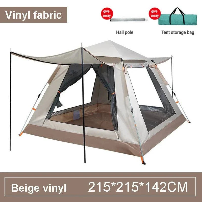 Family Camping Tent - Automatic Setup, Waterproof, All Seasons, Ideal for Camping, Beach, Hiking (3-4 & 5-6 Person Sizes) with Carrying Bag - Misc image 6
