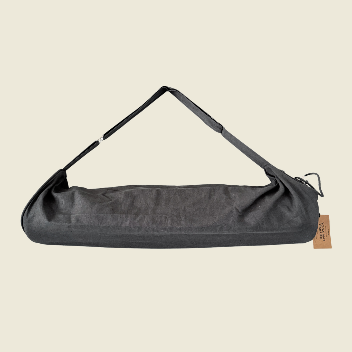 Yoga Mat Bag | GOTS Organic Cotton | Shadow Grey - Athletic image 4