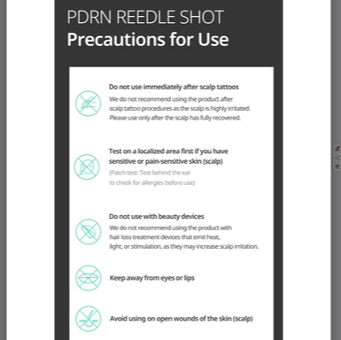 VT PDRN Reedle Shot Hair Ampoule 300dL 15mL - Kitchen & Dining image 17