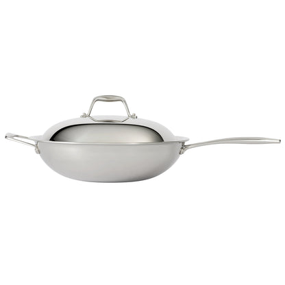 Signature 12.5 Inch Tri-Ply Clad Stainless Steel Wok - Kitchen & Dining image 2
