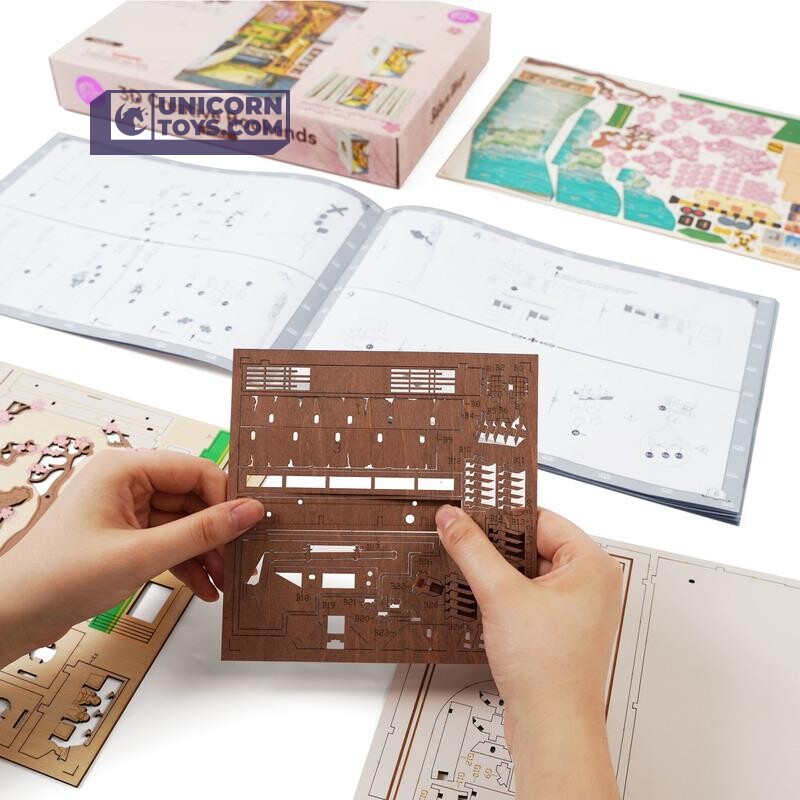 Sakura Tram | Robotime Rolife TGB01 DIY Miniature Book Nook Kit - Kitchen & Dining image 9