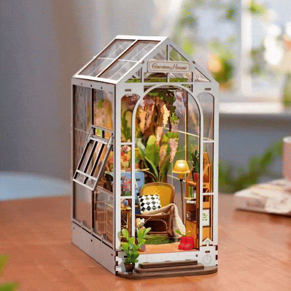 Garden House | Robotime Rolife TGB06 DIY Miniature Book Nook Kit - Kitchen & Dining image 2