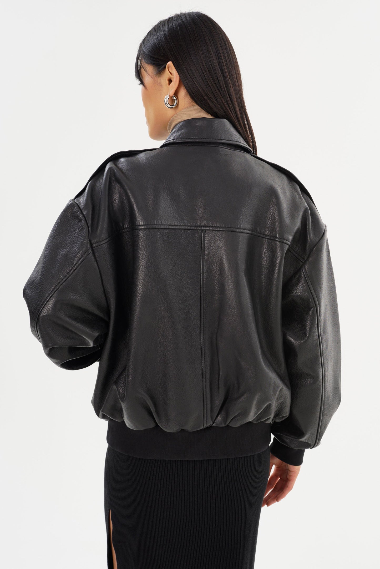 TREVANNA | Leather Bomber Jacket - Misc image 6