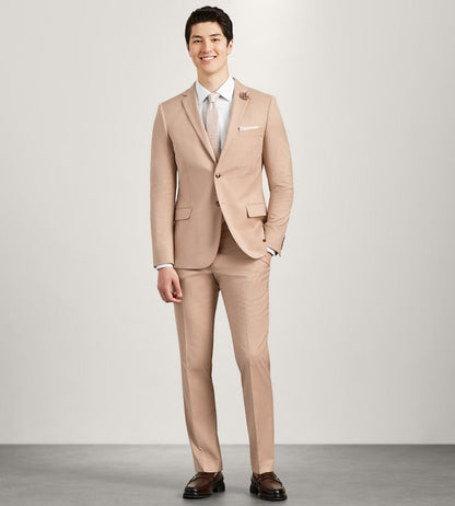 Slim Fit Blush Solid Suit - Misc image 3