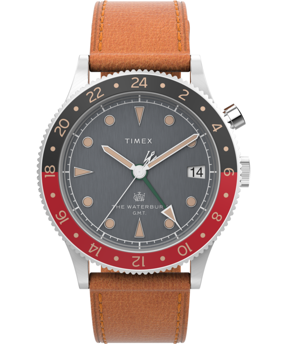 Waterbury Traditional GMT 39mm Leather Strap Watch - Misc image 1