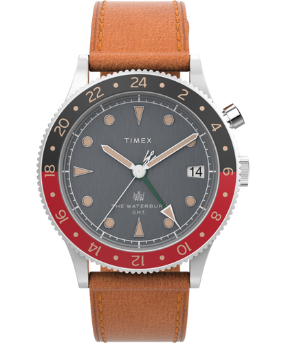 Waterbury Traditional GMT 39mm Leather Strap Watch - Misc image 1