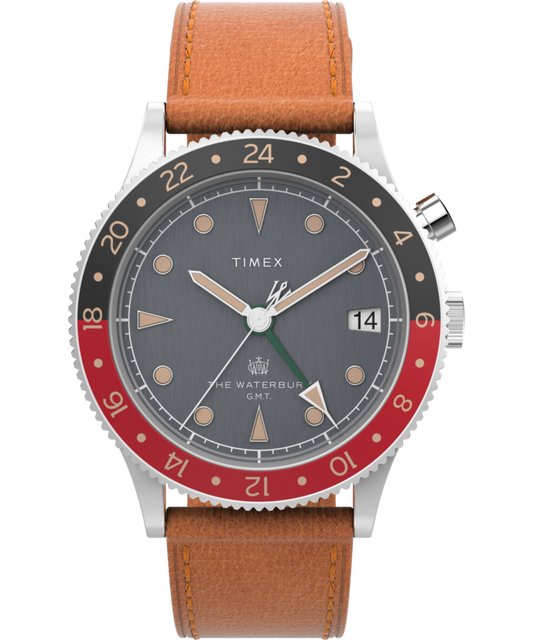 Waterbury Traditional GMT 39mm Leather Strap Watch - Misc image 1