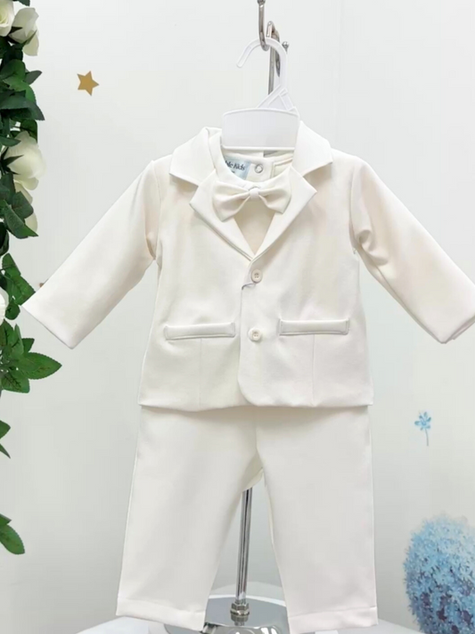 Cole 4pc Boys Suit: OFF WHITE - Apparel image 1