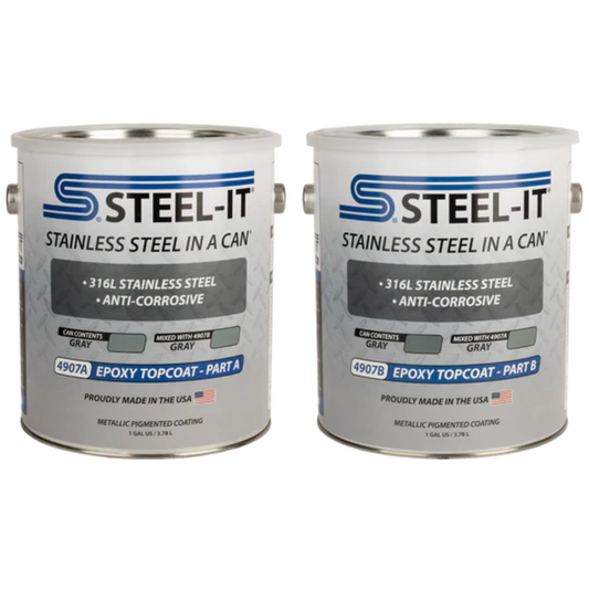 Steel-It Epoxy Topcoat Gray - Apparel image 1