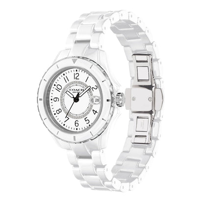 Coach Preston White Dial White Steel Strap Watch for Women - 14503462 - Jewelry image 5