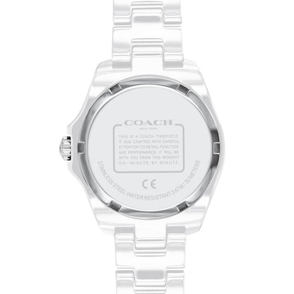 Coach Preston White Dial White Steel Strap Watch for Women - 14503462 - Jewelry image 10