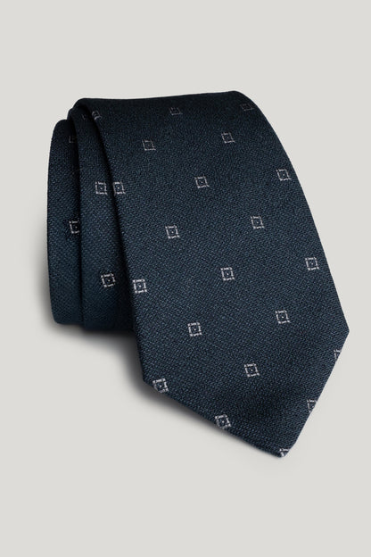 Navy Geoprint Woven Tie - Misc image 1
