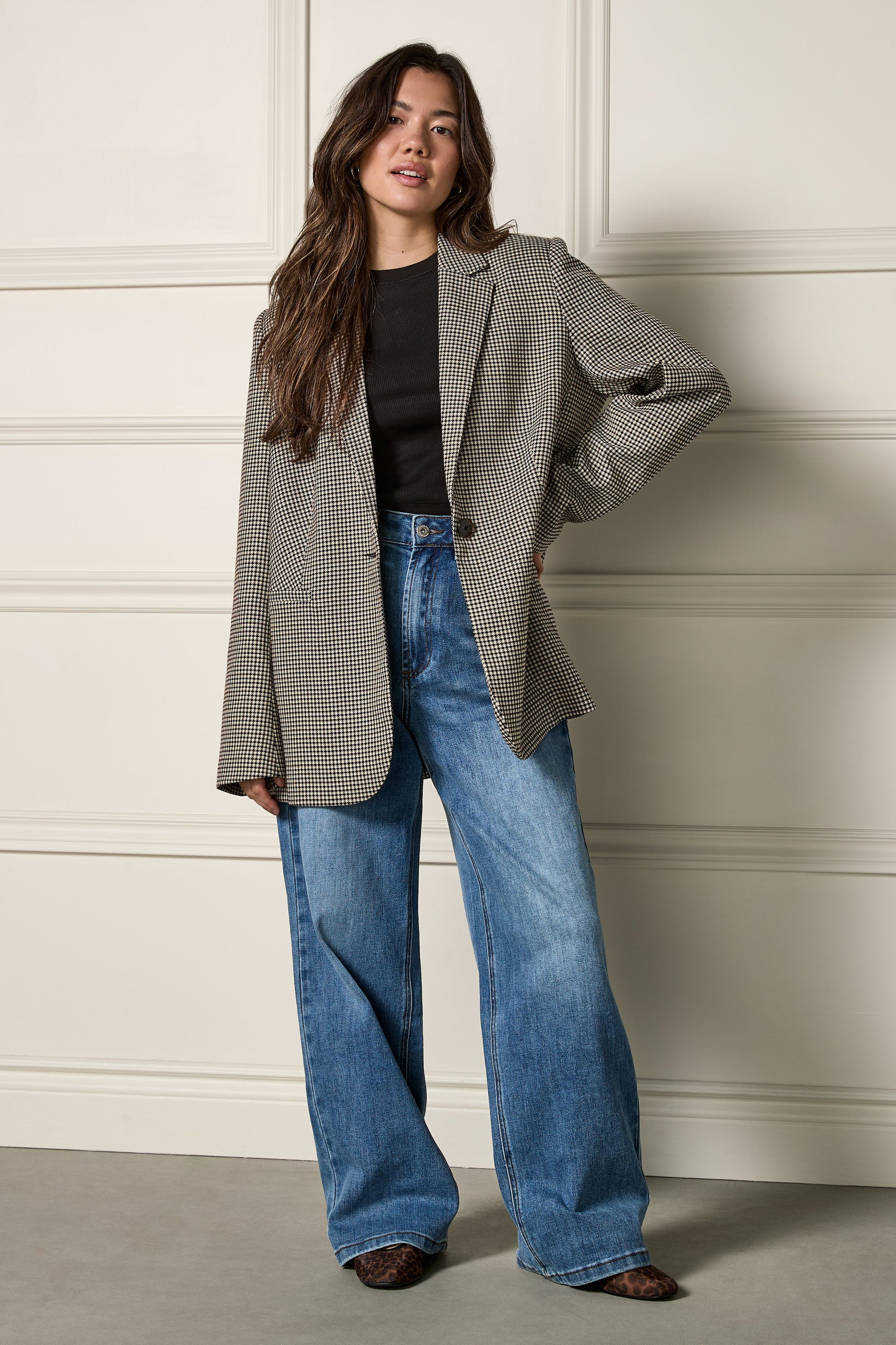 Veston ample à carreaux - 3014 - Misc image 4