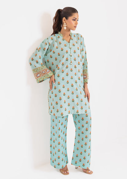 L-Blue-Jacquard-2 Piece (WPS25P2P054)B-203 R19 - Apparel image 3