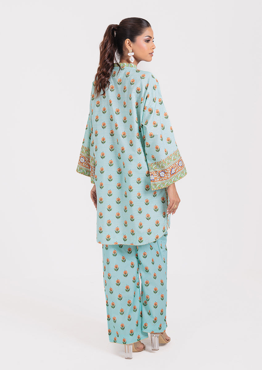 L-Blue-Jacquard-2 Piece (WPS25P2P054)B-203 R19 - Apparel image 2