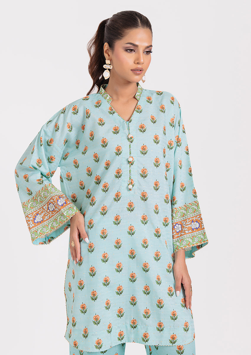 L-Blue-Jacquard-2 Piece (WPS25P2P054)B-203 R19 - Apparel image 4