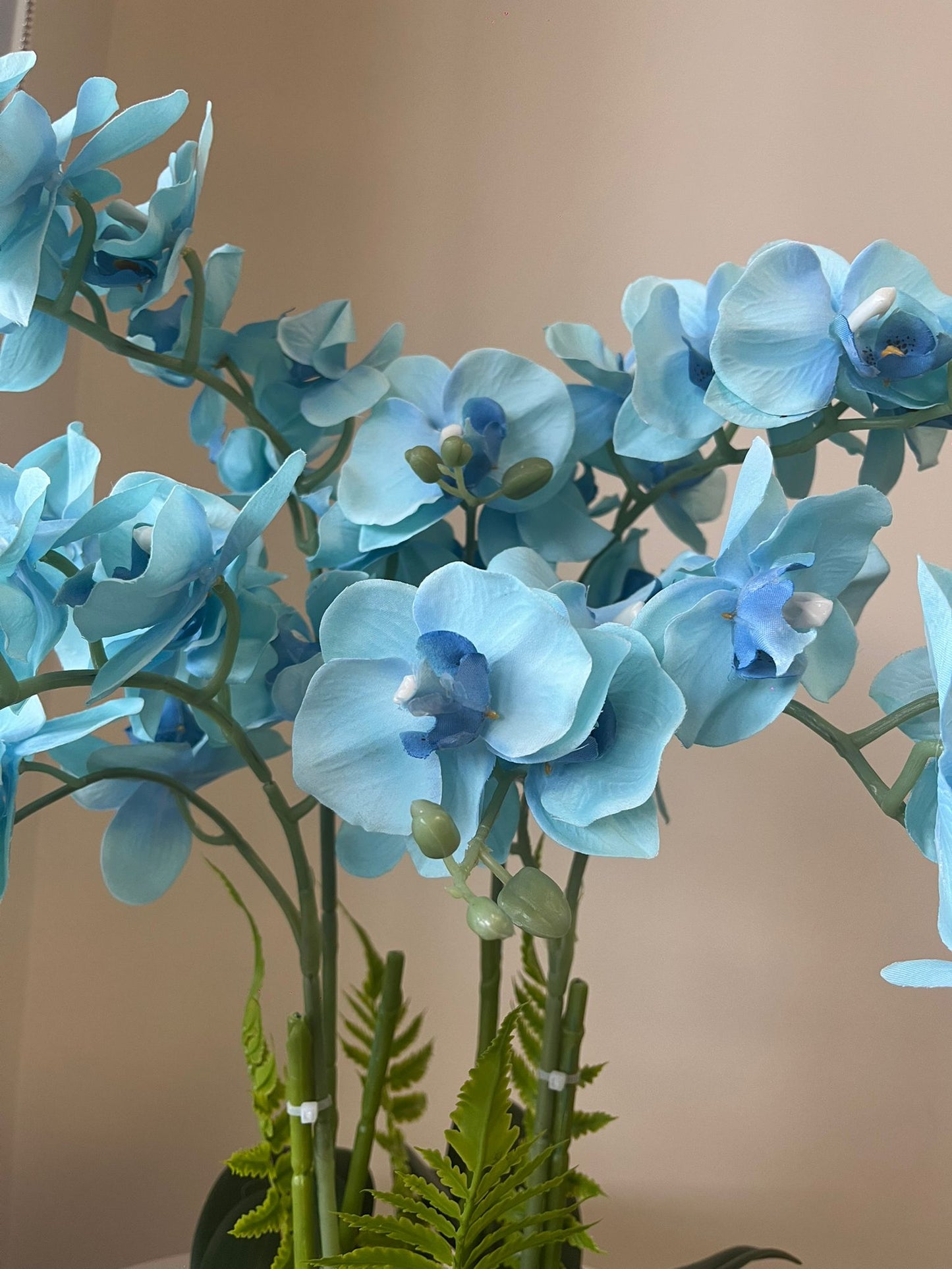 Real touch Artificial Orchid Arrangement (4 Stems) - Home Decor image 2