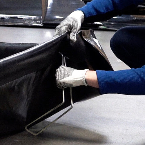 BD-44-WB-L  L-Bracket Spill Containment Berm, Black - Kitchen & Dining image 2