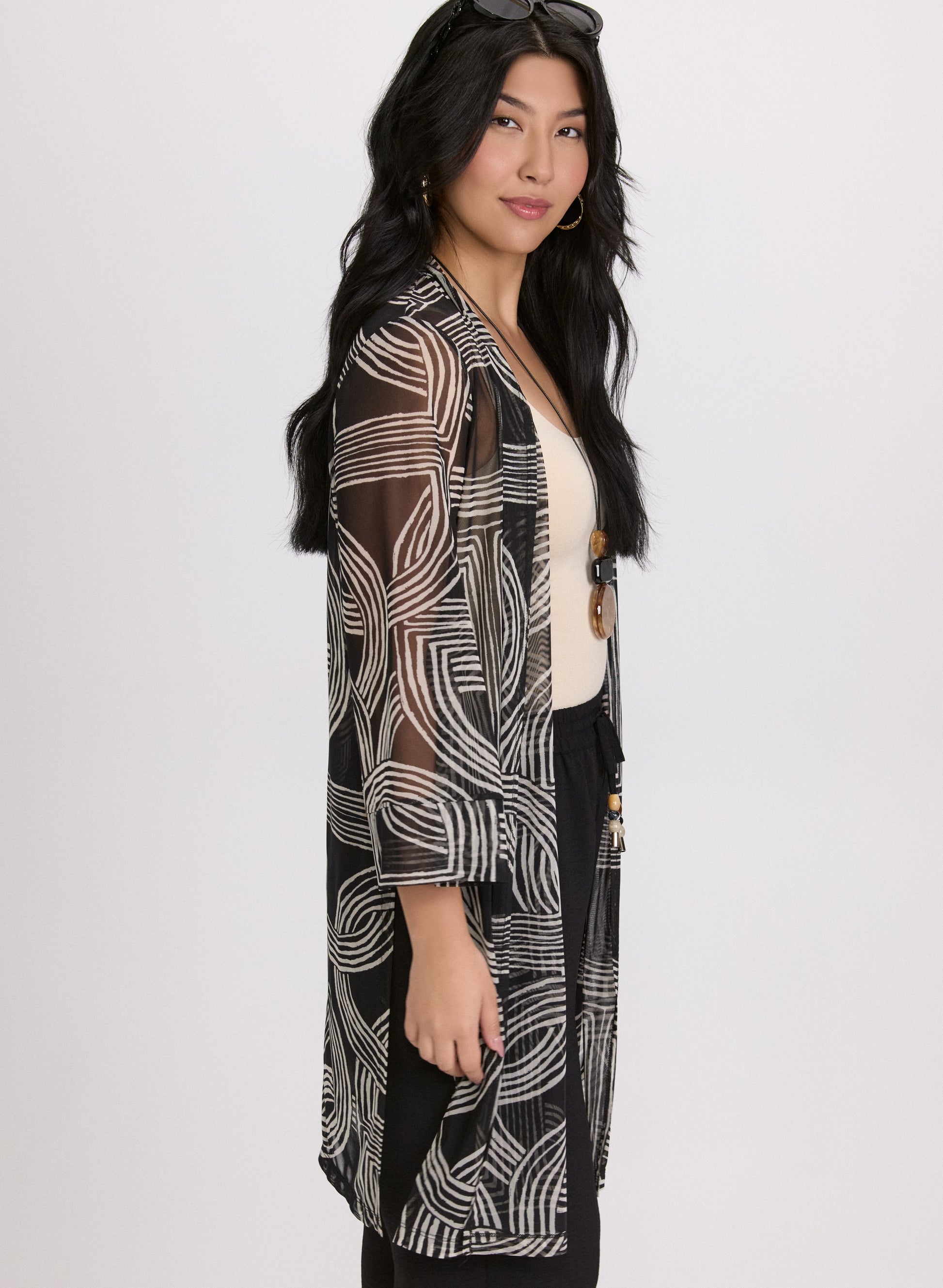 Geometric Mesh Cover-Up - Cover-Ups image 5