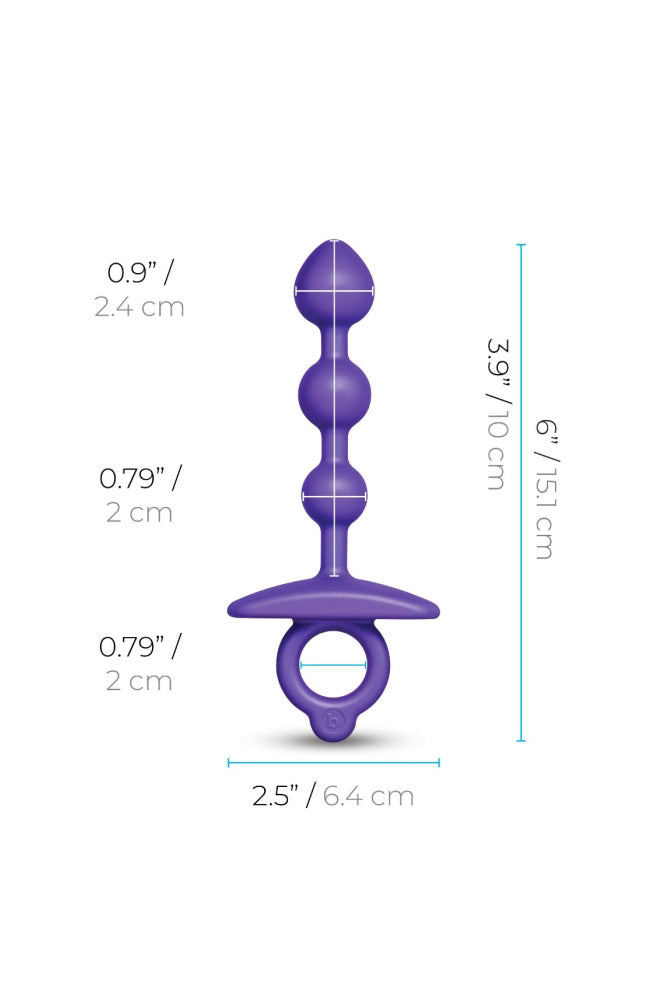 b-Vibe - Butties - Zip Beaded Silicone Anal Plug - Misc image 6