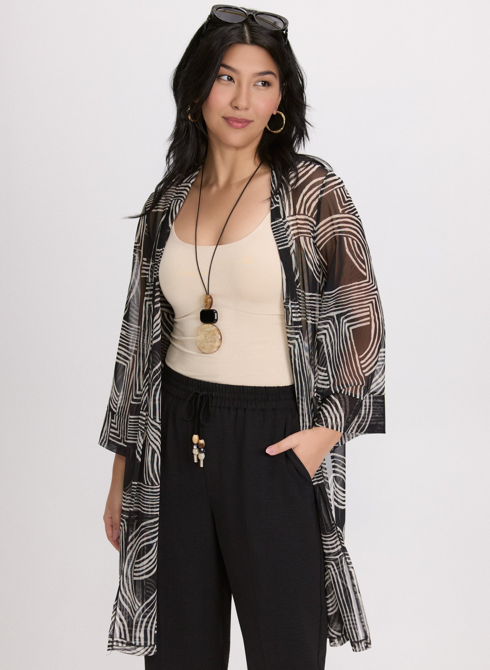 Geometric Mesh Cover-Up - Cover-Ups image 1
