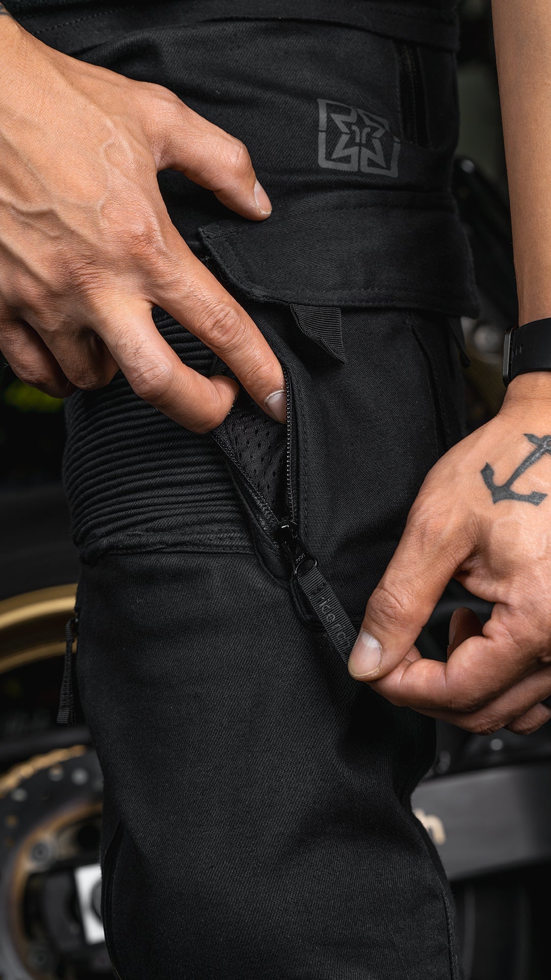 [Pre-Sale // Backorder] Unit 16™ Armoured Denim Cargo Joggers {Black} - Misc image 15