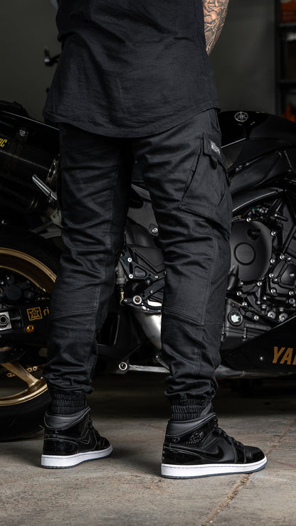 [Pre-Sale // Backorder] Unit 16™ Armoured Denim Cargo Joggers {Black} - Misc image 5