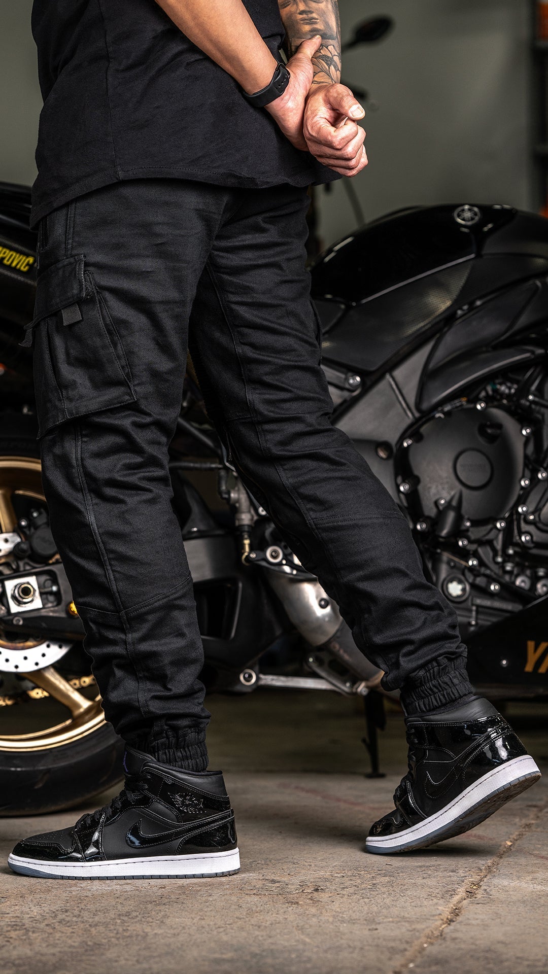 [Pre-Sale // Backorder] Unit 16™ Armoured Denim Cargo Joggers {Black} - Misc image 9