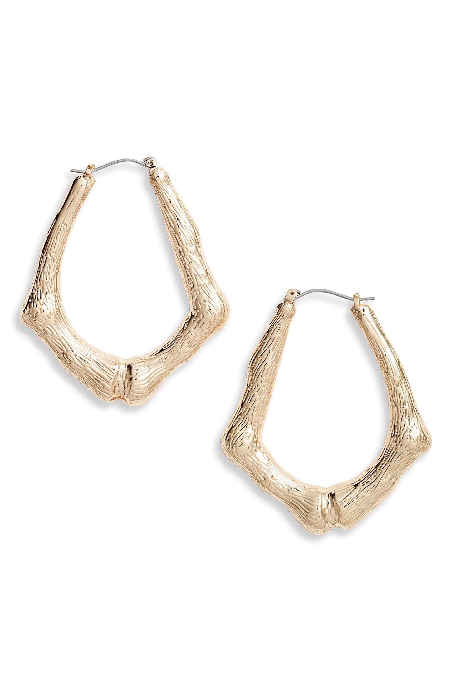 Organic Hoop Earrings - Jewelry image 1
