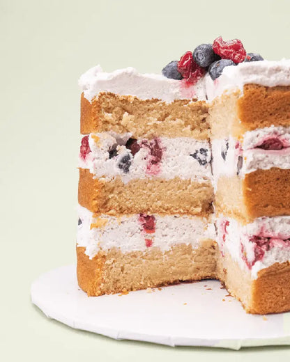 sugar free cake, with stove top berry compote and coconut whip - Kitchen & Dining image 4