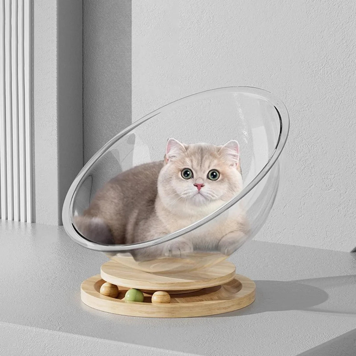 Cat Space Capsule Bed - Home Decor image 1