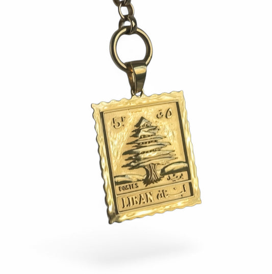 Postage Stamp Pendant - Jewelry image 1
