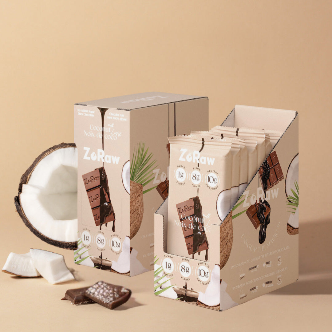 55% Dark Chocolate Coconut Milk with Protein (Box of 12) - Misc image 4