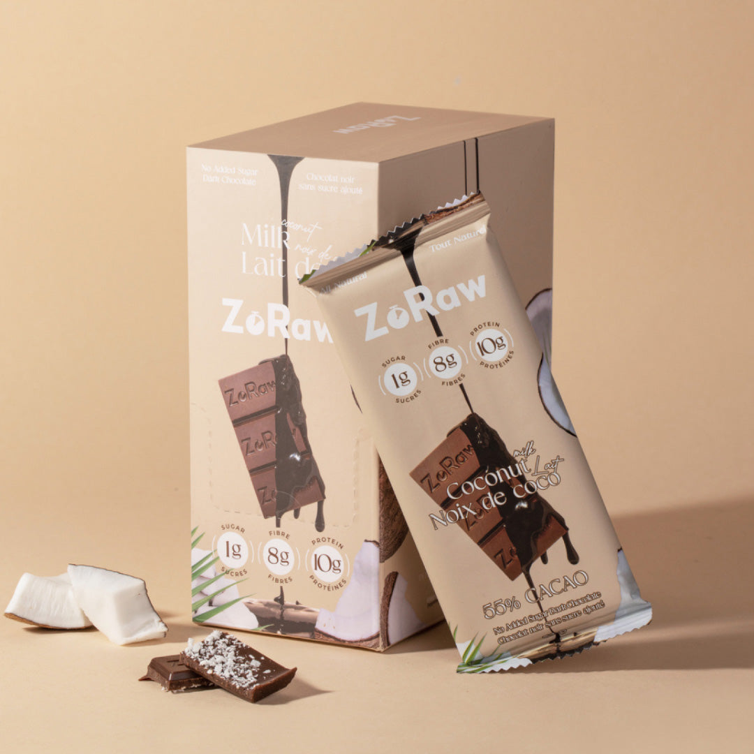 55% Dark Chocolate Coconut Milk with Protein (Box of 12) - Misc image 3