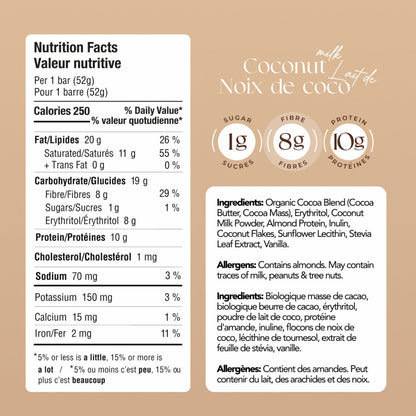 55% Dark Chocolate Coconut Milk with Protein (Box of 12) - Misc image 6