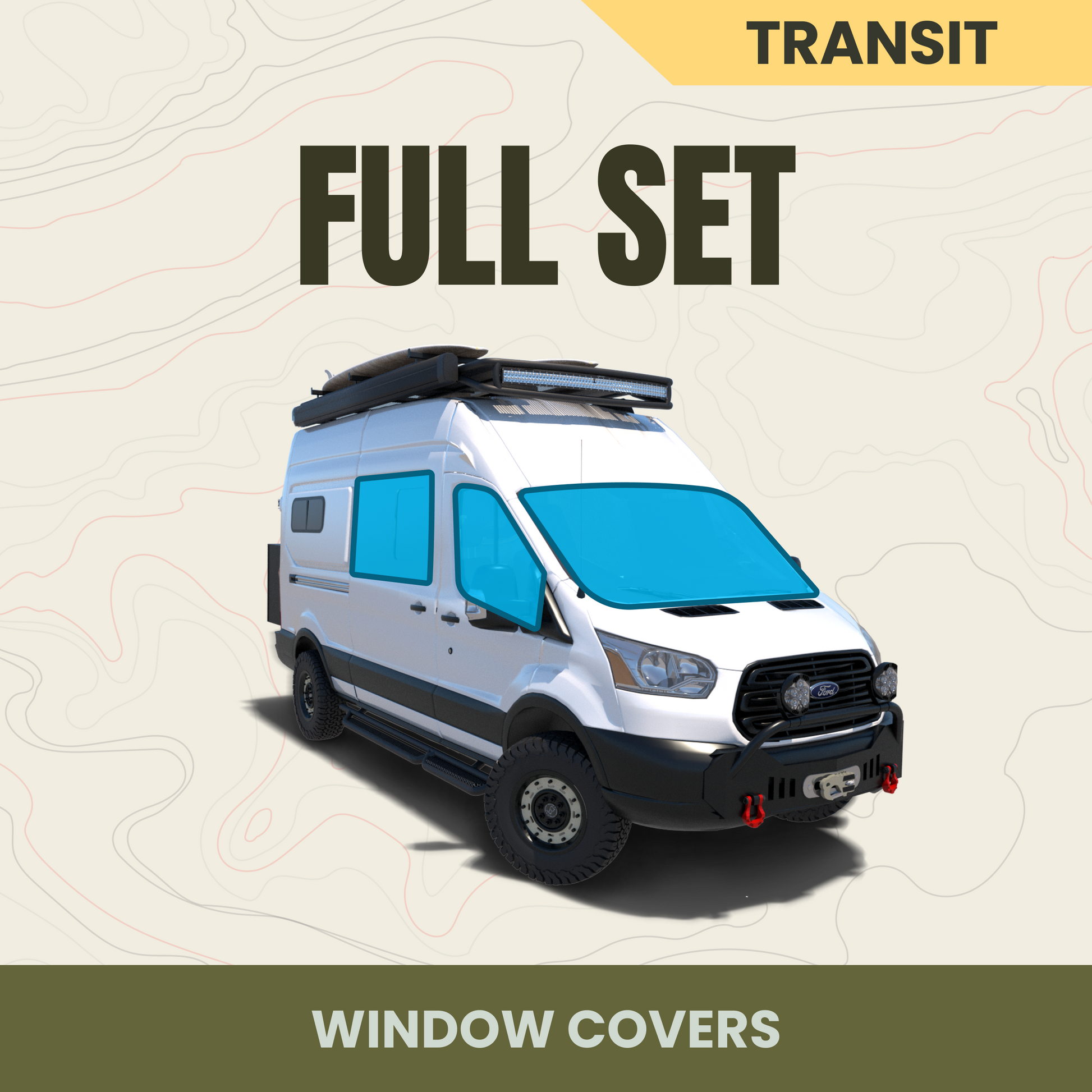 Full 8-Piece Window Cover Set - Misc image 1
